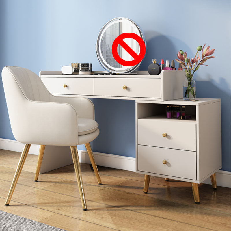 Hedendaagse ijdelheid Dressing Tabel 4 Lade houten ijdelheid bureau
