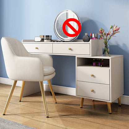 Hedendaagse ijdelheid Dressing Tabel 4 Lade houten ijdelheid bureau