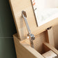 Tocador de madera sólida tocador de tocador escandinavo flip-top tocador de tocador