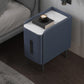 20 Zoll großer Nachttisch moderner Stein-Faux-Leder 2-Dränger-Beine inklusive Nachttisch enthalten