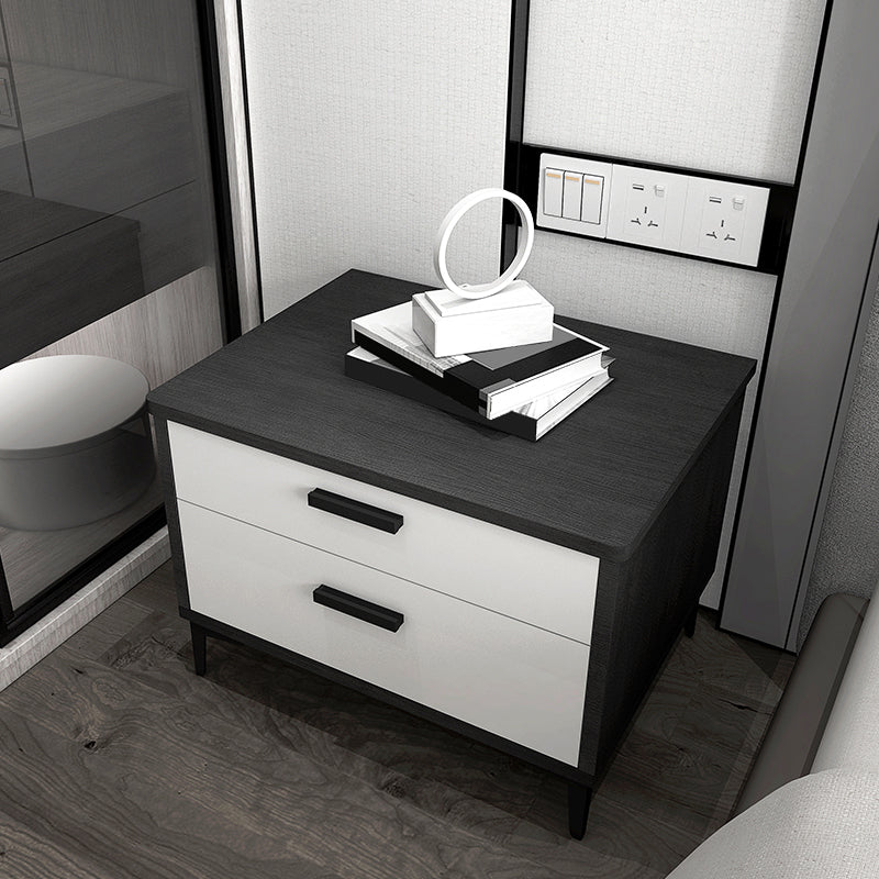 Table nause de nuit en bois massif 16 pouces H les jambes de rangement à 2 titres inclus la table de nuit