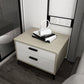 Table nause de nuit en bois massif 16 pouces H les jambes de rangement à 2 titres inclus la table de nuit