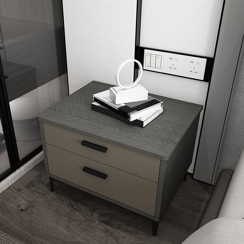 Table nause de nuit en bois massif 16 pouces H les jambes de rangement à 2 titres inclus la table de nuit