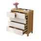 16" W Chest Rubber Wood Storage Chest Dresser with Drawers for Bedroom Natural Wood White 5 Clearhalo 'Bedroom Furniture' 'Dressers & Chests' 'dressers_chests' 'furn' 'furn_dressers_chests' 'Furniture' 5705581