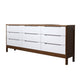 16" W Chest Rubber Wood Storage Chest Dresser with Drawers for Bedroom Walnut White 9 Clearhalo 'Bedroom Furniture' 'Dressers & Chests' 'dressers_chests' 'furn' 'furn_dressers_chests' 'Furniture' 5705593