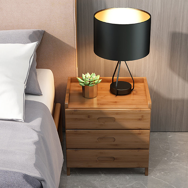 Bambus Betten Nachttisch 16 Zoll H moderner offener Aufbewahrungsnachttisch mit Beinen