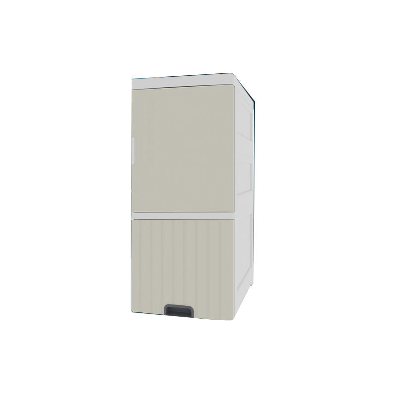 1/2-Tür-Nachttisch in Weiß/Grau/Beige 11,81 "W x 15,75" D am Nachtschrank mit Rollen