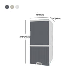 1/2-白/灰色/ベージュのナイトスタンド11.81 "w x 15.75" dベッドサイドキャビネット付きキャスター