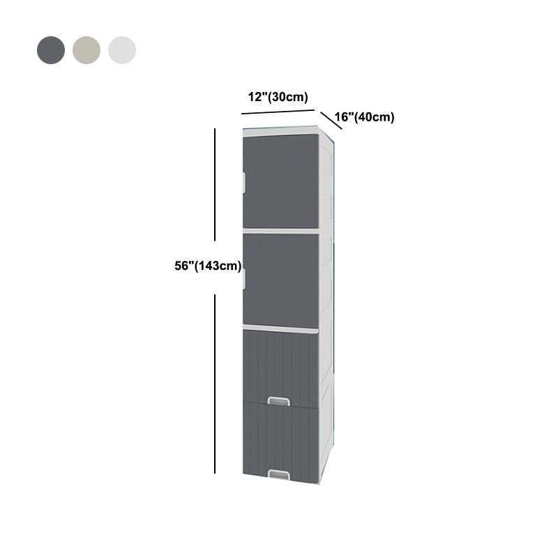 1/2-Tür-Nachttisch in Weiß/Grau/Beige 11,81 "W x 15,75" D am Nachtschrank mit Rollen