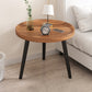 Imitatoon en bois Imitatoon Table de nuit ronde 18 pouces H table de nuit avec jambes