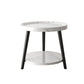 Imitatoon en bois Imitatoon Table de nuit ronde 18 pouces H table de nuit avec jambes