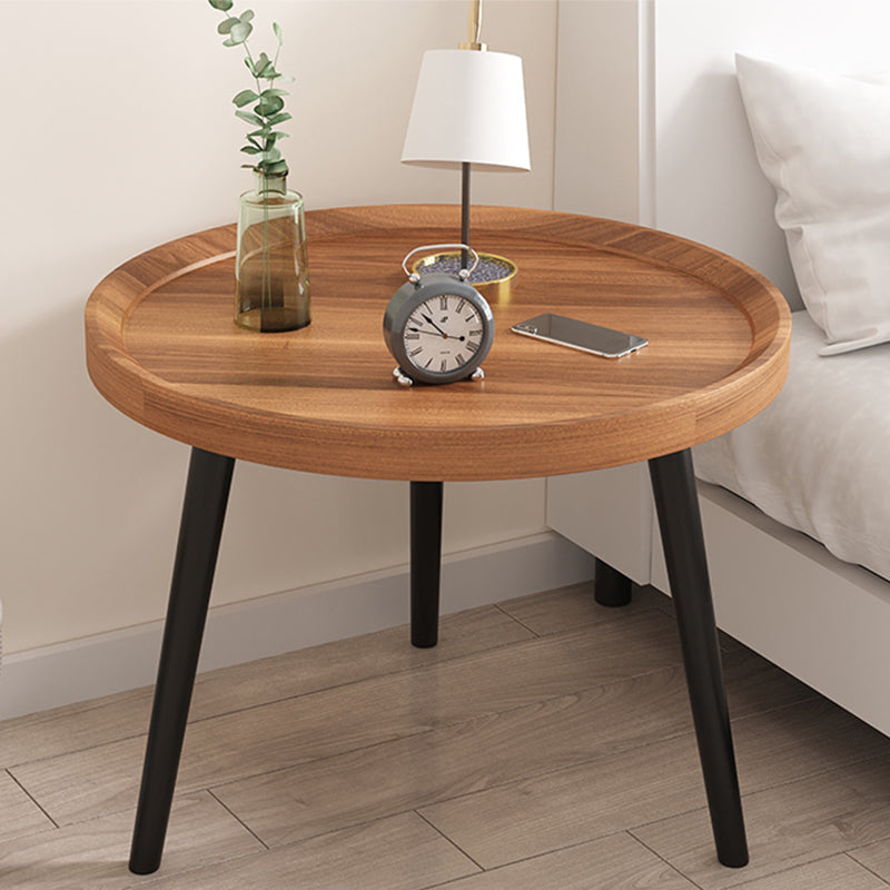 Imitatoon en bois Imitatoon Table de nuit ronde 18 pouces H table de nuit avec jambes