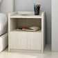 Moderne imitatie houten nachttafel open opslag 1 ladel 20 inch h nachtstandaard