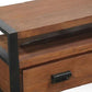 Industrial Wooden Media Console with Drawers, Brown Stand Console Clearhalo 'furn' 'furn_tv_stands_entertainment_centers' 'Furniture' 'Living Room Furniture' 'TV Stands & Entertainment Centers' 'TV Stands & Media Storage Furniture' 'tv_stands_entertainment_centers' 5705933