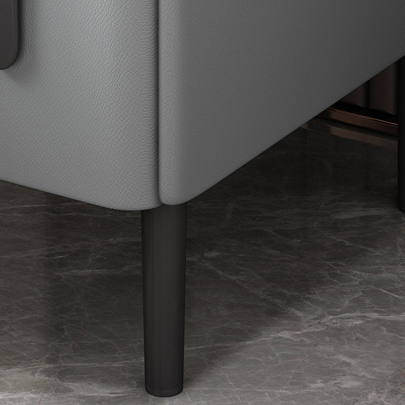 モダンな20インチHナイトテーブル2ドロワーストレージストーントップナイトスタンド足のあるナイトスタンド