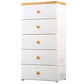 Contemporary Chest 23.6/26-inch Wide Plastic Storage Chest with Drawers for Bedroom