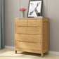 16" W Storage Chest Rubber Wood Storage Chest Dresser with Drawers 31"L x 16"W x 37"H Natural Clearhalo 'Bedroom Furniture' 'Dressers & Chests' 'dressers_chests' 'furn' 'furn_dressers_chests' 'Furniture' 5706104