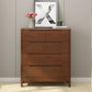 16" W Storage Chest Rubber Wood Storage Chest Dresser with Drawers 31"L x 16"W x 37"H Nut-Brown Clearhalo 'Bedroom Furniture' 'Dressers & Chests' 'dressers_chests' 'furn' 'furn_dressers_chests' 'Furniture' 5706115