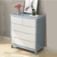 16" W Storage Chest Rubber Wood Storage Chest Dresser with Drawers 31"L x 16"W x 37"H Light Blue-White Clearhalo 'Bedroom Furniture' 'Dressers & Chests' 'dressers_chests' 'furn' 'furn_dressers_chests' 'Furniture' 5706124