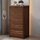 16" W Solid Wood Vertical Lingerie Chest Storage Chest Dresser with Drawers
