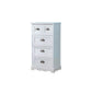 12" W Vintage Vertical Storage Chest Bedroom Solid Wood Lingerie Chest with Drawers