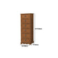 12" W Vintage Vertical Storage Chest Bedroom Solid Wood Lingerie Chest with Drawers