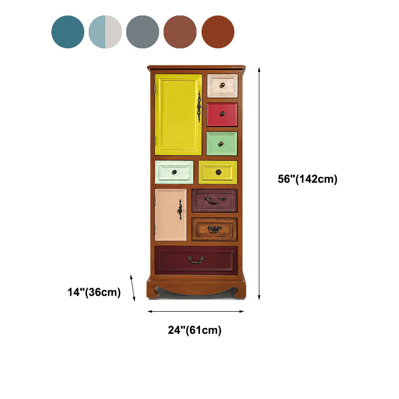 Vintage Storage Chest Bedroom Solid Wood Lingerie Chest with Drawers Clearhalo 'Bedroom Furniture' 'Dressers & Chests' 'dressers_chests' 'furn' 'furn_dressers_chests' 'Furniture' 5706249