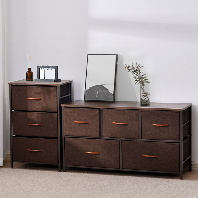 Contemporary Chest Fabric Bins Dresser with Drawers for Home/Office Clearhalo 'Bedroom Furniture' 'Dressers & Chests' 'dressers_chests' 'furn' 'furn_dressers_chests' 'Furniture' 5706250