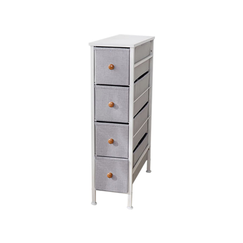 Contemporary Chest Fabric Bins Dresser with Drawers for Home/Office 8"L x 19"W x 29.5"H Light Gray Clearhalo 'Bedroom Furniture' 'Dressers & Chests' 'dressers_chests' 'furn' 'furn_dressers_chests' 'Furniture' 5706253
