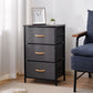 Contemporary Chest Fabric Bins Dresser with Drawers for Home/Office 18"L x 12"W x 27.5" H Dark Gray Clearhalo 'Bedroom Furniture' 'Dressers & Chests' 'dressers_chests' 'furn' 'furn_dressers_chests' 'Furniture' 5706254
