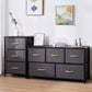 Contemporary Chest Fabric Bins Dresser with Drawers for Home/Office Clearhalo 'Bedroom Furniture' 'Dressers & Chests' 'dressers_chests' 'furn' 'furn_dressers_chests' 'Furniture' 5706255