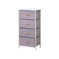 Contemporary Chest Fabric Bins Dresser with Drawers for Home/Office 18"L x 12"W x 37"H Light Gray Clearhalo 'Bedroom Furniture' 'Dressers & Chests' 'dressers_chests' 'furn' 'furn_dressers_chests' 'Furniture' 5706264