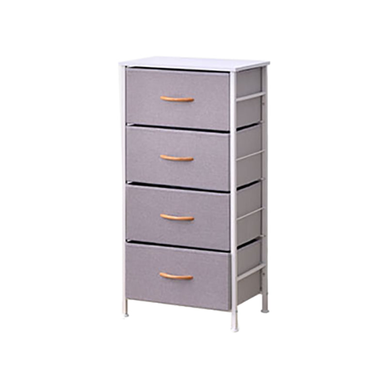 Contemporary Chest Fabric Bins Dresser with Drawers for Home/Office 18"L x 12"W x 37"H Light Gray Clearhalo 'Bedroom Furniture' 'Dressers & Chests' 'dressers_chests' 'furn' 'furn_dressers_chests' 'Furniture' 5706264