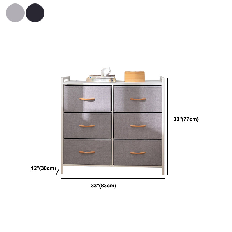 Contemporary Chest Fabric Bins Dresser with Drawers for Home/Office Clearhalo 'Bedroom Furniture' 'Dressers & Chests' 'dressers_chests' 'furn' 'furn_dressers_chests' 'Furniture' 5706278