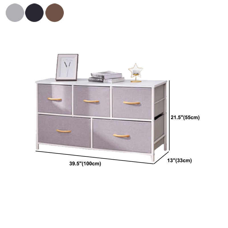 Contemporary Chest Fabric Bins Dresser with Drawers for Home/Office Clearhalo 'Bedroom Furniture' 'Dressers & Chests' 'dressers_chests' 'furn' 'furn_dressers_chests' 'Furniture' 5706282