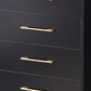 White / Black Storage Chest 16" W Vertical Lingerie Chest for Bedroom