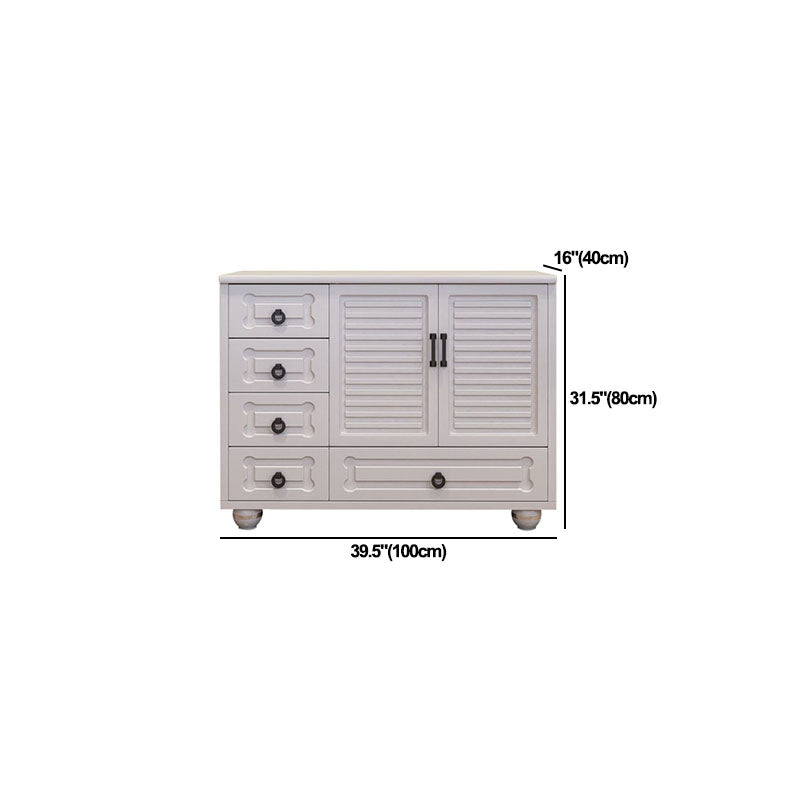 White Storage Chest 16" W Storage Chest Dresser with Drawers for Bedroom