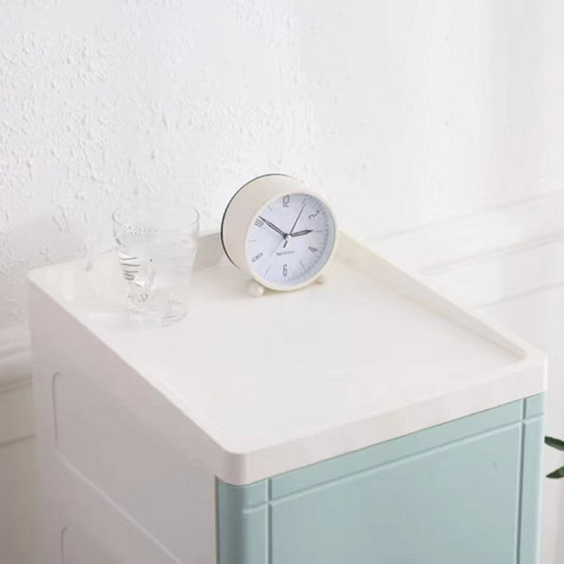 37,4 "H-Nachttisch-Plastik-Nachttisch mit 1 Tür und 2/3-Drawer