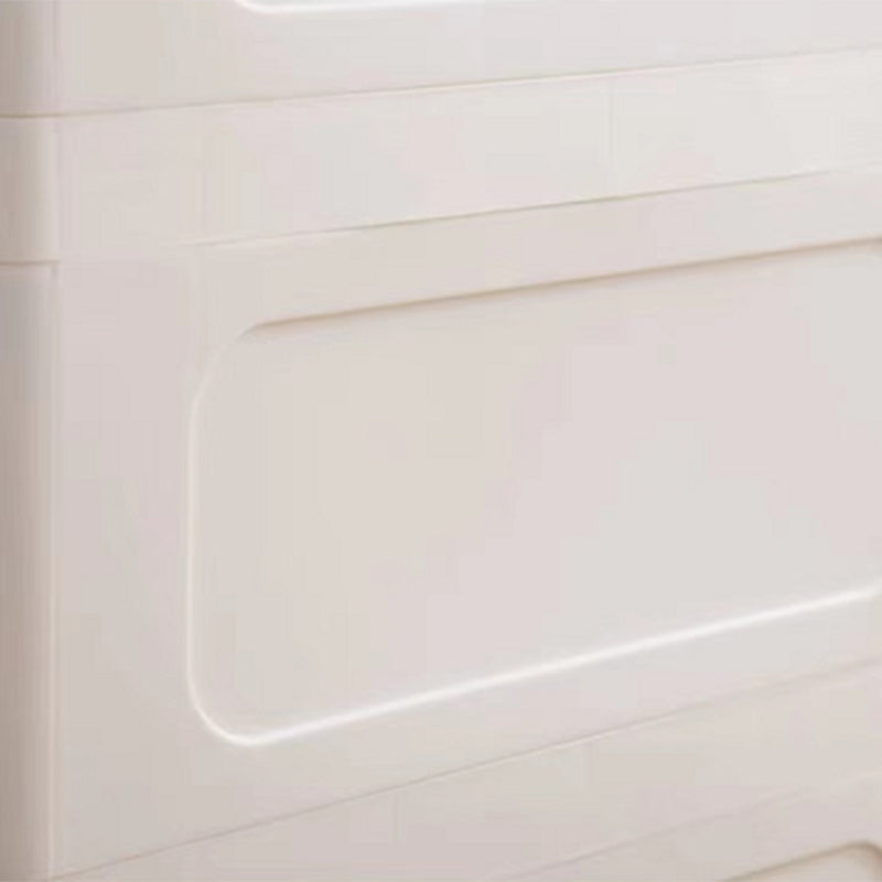 Table de nuit en plastique de 37,4 "H avec 1 porte et 2/3 Drawer