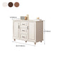 16" W Horizontal Combo Dresser Wooden Storage Chest Dresser with Drawers and Doors Clearhalo 'Bedroom Furniture' 'Dressers & Chests' 'dressers_chests' 'furn' 'furn_dressers_chests' 'Furniture' 5706449