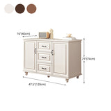 16" W Horizontal Combo Dresser Wooden Storage Chest Dresser with Drawers and Doors Clearhalo 'Bedroom Furniture' 'Dressers & Chests' 'dressers_chests' 'furn' 'furn_dressers_chests' 'Furniture' 5706450