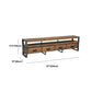 Industrial Style 4-Drawer TV Stand 21.65" H Wood & Iron Antique Brown TV Console Clearhalo 'furn' 'furn_tv_stands_entertainment_centers' 'Furniture' 'Living Room Furniture' 'TV Stands & Entertainment Centers' 'TV Stands & Media Storage Furniture' 'tv_stands_entertainment_centers' 5706546