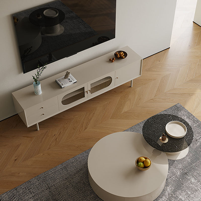 Console porta TV in legno Porta TV moderno con cassetti