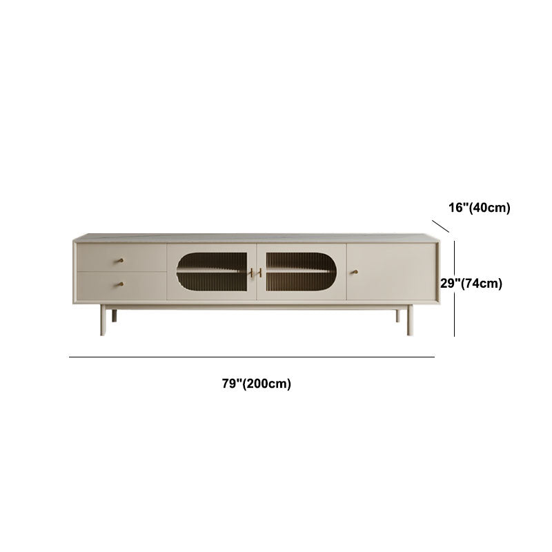Console porta TV in legno Porta TV moderno con cassetti