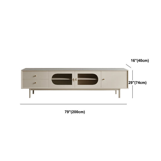 Wooden TV Stand Console Contemporary TV Media Stand con cassetti