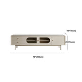 木製のテレビスタンドコンソールコンテンポラリーテレビメディアスタンドの引き出し付き