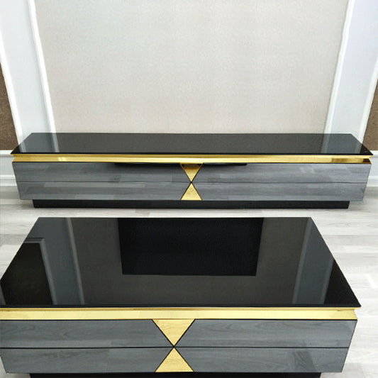 Glam TV Media Console con cassetti console TV in legno ingegnerizzato