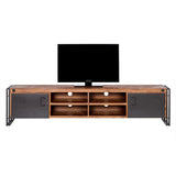 Console televisiva industriale Console TV in legno massiccio con 2 porte