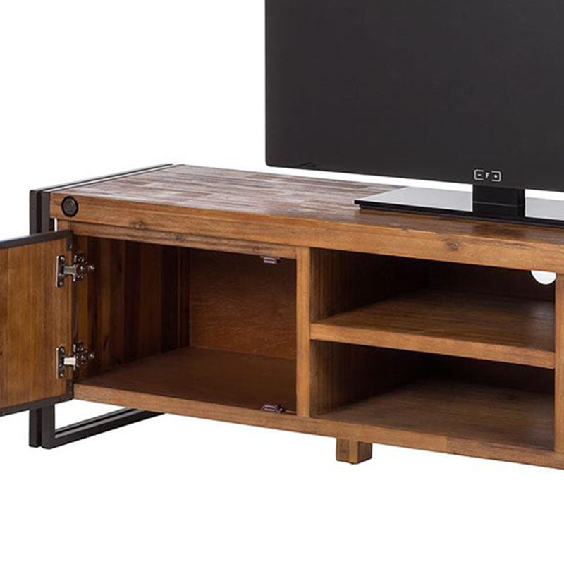 Console televisiva industriale Console TV in legno massiccio con 2 porte