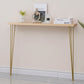 Tabella della console in legno massiccio rettangolare 31.49 "tavolo di accento alto con telaio di ferro